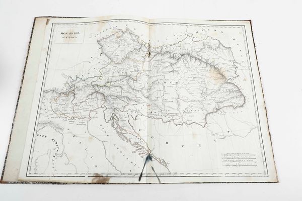 Impero austro-ungarico <BR> Raccolta di 12 carte geografiche, alcune delle quali ripiegate, riguardanti le diverse regioni dell'Impero di Austria-Ungheria... Secolo XIX.  - Asta Libri Antichi e Rari. Incisioni - Associazione Nazionale - Case d'Asta italiane