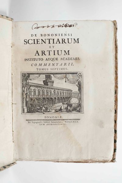 Classici - Autori Vari : De Bononiesi Scientiarum et Artium instituto atque academia commentari, Ex Typographia Instituti Scientiarium, Bologna, 1791  - Asta Libri Antichi e Rari. Incisioni - Associazione Nazionale - Case d'Asta italiane