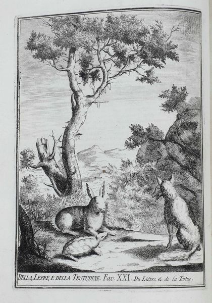 Giorgio Fossati 1706 -1778 Raccolta di varie favole... Venezia, Carlo Pecora, 1744.  - Asta Libri Antichi e Rari. Incisioni - Associazione Nazionale - Case d'Asta italiane