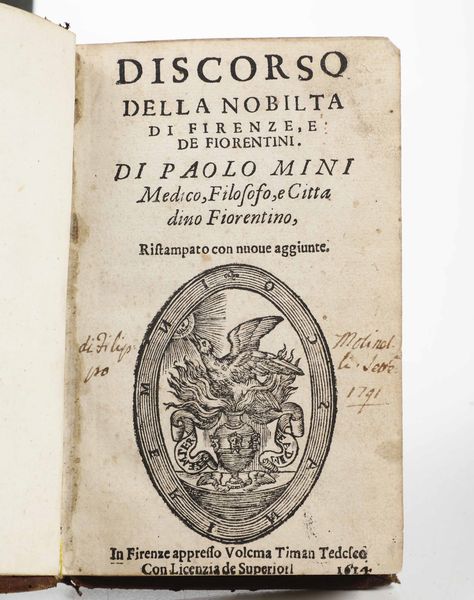 Erodiano Historia d'Herodiano dello imperio dopo Marco tradotta in lingua toscana e con diligenza stampata... Firenze, eredi di Filippo Giunta, 1522  - Asta Libri Antichi e Rari. Incisioni - Associazione Nazionale - Case d'Asta italiane