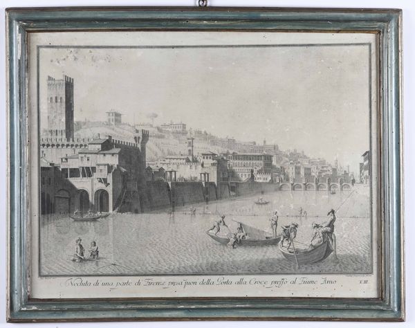 Giuseppe Zocchi : 5 vedute di Firenze  - Asta Libri Antichi e Rari. Incisioni - Associazione Nazionale - Case d'Asta italiane