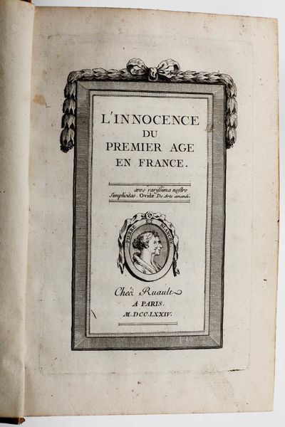 M. Dusaulx : Dusaulx M. De la Passion du Jeu... Paris, de Imprimerie de Monsieur, 1779  - Asta Libri Antichi e Rari. Incisioni - Associazione Nazionale - Case d'Asta italiane