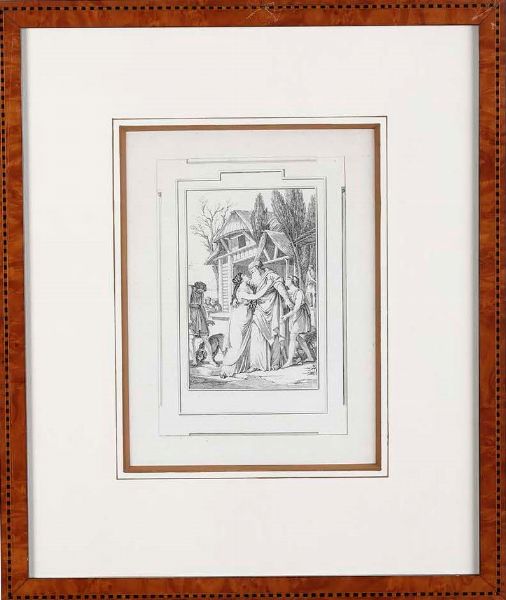 Charles Monnet : Acquaforte cm 19 x 25 Le Mire Noel, 1798  - Asta Libri Antichi e Rari. Incisioni - Associazione Nazionale - Case d'Asta italiane