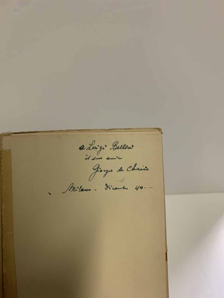 Giorgio de Chirico - Isabella Far : Commedia dellarte moderna. Traguardi, Nuove edizioni italiane in Roma, prima edizione luglio 1945. Con dedica autografa di Giorgio De Chirico  - Asta Libri Antichi e Rari. Incisioni - Associazione Nazionale - Case d'Asta italiane