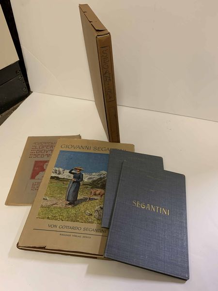 Nino Barbantini : Segantini, monografie illustrate da Domenico Varagnolo, Officine Grafiche Carlo Ferri, Venezia, 1945  - Asta Libri Antichi e Rari. Incisioni - Associazione Nazionale - Case d'Asta italiane