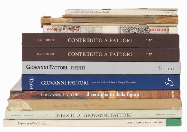 Lotto misto composto da diverse edizioni Giovanni Fattori  - Asta Libri Antichi e Rari. Incisioni - Associazione Nazionale - Case d'Asta italiane