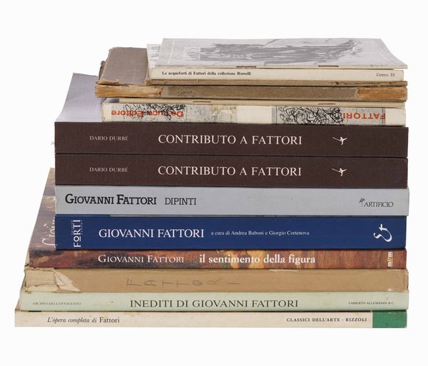 Lotto misto composto da diverse edizioni Giovanni Fattori  - Asta Libri Antichi e Rari. Incisioni - Associazione Nazionale - Case d'Asta italiane