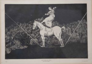 Francisco Jos Goya y Lucientes 1746-1828 Dai Proverbios...Quattro incisioni entro eleganti cornici  - Asta Libri Antichi e Rari. Incisioni - Associazione Nazionale - Case d'Asta italiane