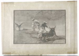 Francisco Goya : Goya Francisco  (Fuendetodos, 1746  Bordeaux, 1828) Capean otro encerrado  - Asta Libri Antichi e Rari. Incisioni - Associazione Nazionale - Case d'Asta italiane