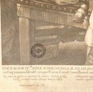 Pieter Van Schuppen : Pieter Van Schuppen (da Pietr Paul Rubens) Ritratto di Francesco Villani (1632 circa)  - Asta Libri Antichi e Rari. Incisioni - Associazione Nazionale - Case d'Asta italiane