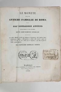Gennaro Riccio - Le monete delle antiche famiglie di Roma...Napoli, dalla stamperia e cartiera del Fibreno, 1836