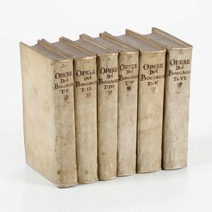 Boccaccio,Giovanni - Delle opere di Giovanni Boccacci cittadino fiorentino, in Firenze, 1723-1724. <BR>