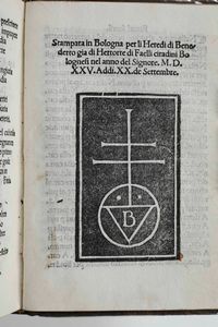 Galeotto dal Carretto : Comedie del magnifico S. Cavaliero messer Galeotto dal Carretto detta tempio damore con due comedie nuove & con ampliazione alla Cappella della gelosia. & tre Tuguri. & molte altre cose dal proprio auttoredi novo aggiunte. Bologna, per gli Heredi di Benedetto gi di Ettore di Faelli, 1525.  - Asta Libri Antichi e Rari. Incisioni - Associazione Nazionale - Case d'Asta italiane