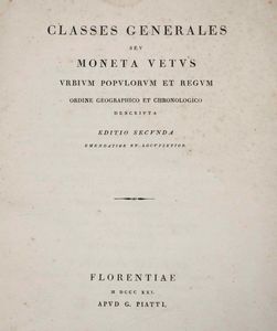 FRANCESCO DANIELE : Monete antiche di Capua... in Napoli, nella stamperia Simoniana, 1802.  - Asta Libri Antichi e Rari. Incisioni - Associazione Nazionale - Case d'Asta italiane
