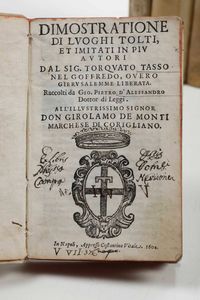 Scipione Errico : Locchiale appannato...In Messina, per Gio. Franc. Bianco Stamp., 1629  - Asta Libri Antichi e Rari. Incisioni - Associazione Nazionale - Case d'Asta italiane