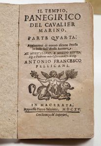 Scipione Errico : Locchiale appannato...In Messina, per Gio. Franc. Bianco Stamp., 1629  - Asta Libri Antichi e Rari. Incisioni - Associazione Nazionale - Case d'Asta italiane