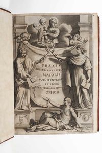 Marco Paolo Leone Romano : Praxis ad litteras Maioris poenitentiarii et Officij Sacrae Poenitentiarie Apostolicae...Romae, Ex Typographia Ludovici Grignani, 1644.  - Asta Libri Antichi e Rari. Incisioni - Associazione Nazionale - Case d'Asta italiane