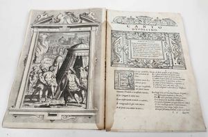 Torquato Tasso : La Gerusalemme liberata con le figure di Bernardo Castello, Genova, Giuseppe Pavoni, 1617  - Asta Libri Antichi e Rari. Incisioni - Associazione Nazionale - Case d'Asta italiane