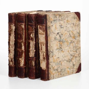 Toscana...Uomini Illustri - Serie di ritratti duomini illustri toscani con gli elogj istorici dei medesimi... Volume primo [-quarto]. Firenze, appresso Giuseppe Allegrini, 1766-1773.