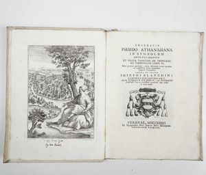 Josephi Blanchini - Enarratio Pseudo - Athanasiana...Veronae, Ex Typographia Petri Antonii Berni Bibliopolae, 1732.