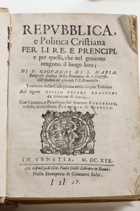 Giulio Antonio Ridolfi : LEnneade Socratica overo Le Nove Lettioni Accademiche, Roma, Presso Domenico Marciani, 1644  - Asta Libri Antichi e Rari. Incisioni - Associazione Nazionale - Case d'Asta italiane