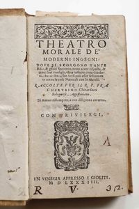 Cherubino Ghirardacci - Theatro morale de moderni ingegni...In Venigia, Appresso i Gioliti, 1584