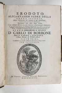 Erodoto - Delle imprese dei greci e dei barbari, in Verona, appresso Dionigi Ramanzini, 1733