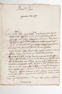 Legatura Barberini - Manoscritto - Legatura alle armi papali Barberini (Urbano VIII). Manoscritto miscellaneo di vari argomenti. 96 carte pi un fascicolo aggiunto fuori rilegatura. XVII secolo