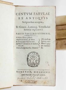 Girolamo Sorboli : La celestina favola pastorale di...Medico fisico da Bagnacavallo, in Ferrara per Vittorio Baldini, 1586.  - Asta Libri Antichi e Rari. Incisioni - Associazione Nazionale - Case d'Asta italiane