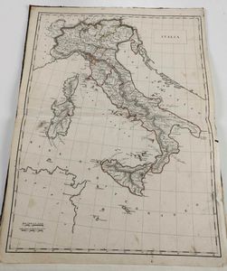 Impero austro-ungarico <BR> Raccolta di 12 carte geografiche, alcune delle quali ripiegate, riguardanti le diverse regioni dell'Impero di Austria-Ungheria... Secolo XIX.  - Asta Libri Antichi e Rari. Incisioni - Associazione Nazionale - Case d'Asta italiane