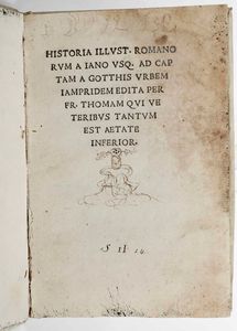 Thomas Ochsenbrunner - Historia illustrium Romanorum, Roma, Stephan Guillereti, 2 July 1510