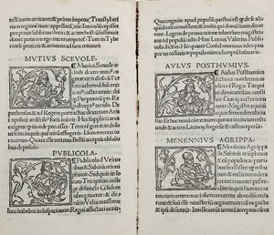 Thomas Ochsenbrunner : Historia illustrium Romanorum, Roma, Stephan Guillereti, 2 July 1510  - Asta Libri Antichi e Rari. Incisioni - Associazione Nazionale - Case d'Asta italiane