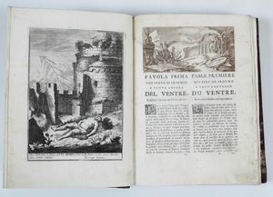 Giorgio Fossati 1706 -1778 Raccolta di varie favole... Venezia, Carlo Pecora, 1744.  - Asta Libri Antichi e Rari. Incisioni - Associazione Nazionale - Case d'Asta italiane