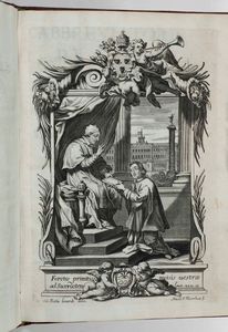 Ciampini Giovanni Giustino : Abreviatoris de curia...Romae, ex Tipografia Reverenda Camerae Apostolicae, 1696  - Asta Libri Antichi e Rari. Incisioni - Associazione Nazionale - Case d'Asta italiane