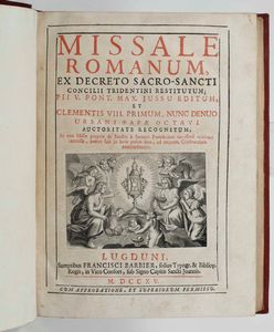 Rilegatura alle Armi - Autori Vari - Missale Romanum. Ex decreto sacro-sancti concilii tridentini restitutium. Lugduni, sumptibus francisci barbier, 1715