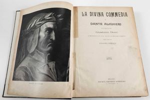 DANTE ALIGHIERI - La Divina Commedia... Illustrata da Gustavo Dor. Milano, Sonzogno, senza data ma fine secolo XIX.