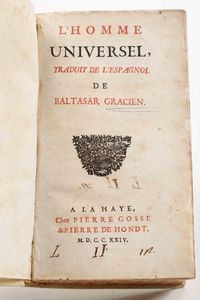 Baltasar Gracien - Lhomme Universel...A La Haye, chez Pierre Gosse & Pierre De Hondt, 1724