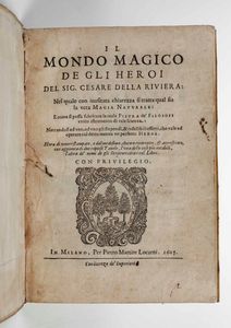 Cesare Della Riviera - Il mondo magico degli eroi, Milano, 1605