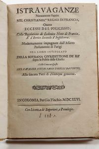 Agostino Mascardi : La congiura del Conte Gio. Luigi De Fieschi, in Venetia, Appresso Giacomo Scaglia, 1629  - Asta Libri Antichi e Rari. Incisioni - Associazione Nazionale - Case d'Asta italiane