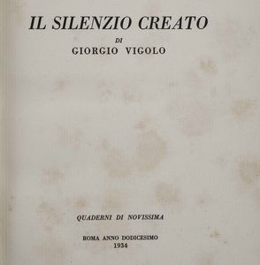 Ottone Rosai - Massimo Bontempelli - Giorgio Vigolo : Quaderni di Novissima, Roma, 1934.<BR>  - Asta Libri Antichi e Rari. Incisioni - Associazione Nazionale - Case d'Asta italiane