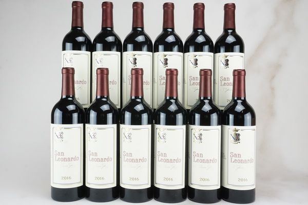 San Leonardo Tenuta San Leonardo 2016  - Asta L'Armonia del Tempo | Vini pregiati e da collezione - Associazione Nazionale - Case d'Asta italiane