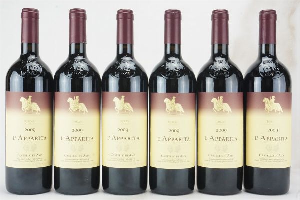 L&rsquo;Apparita Castello di Ama 2009  - Asta L'Armonia del Tempo | Vini pregiati e da collezione - Associazione Nazionale - Case d'Asta italiane