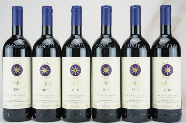 Sassicaia Tenuta San Guido 2018  - Asta L'Armonia del Tempo | Vini pregiati e da collezione - Associazione Nazionale - Case d'Asta italiane