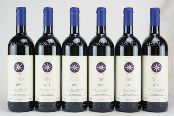 Sassicaia Tenuta San Guido 2017  - Asta L'Armonia del Tempo | Vini pregiati e da collezione - Associazione Nazionale - Case d'Asta italiane