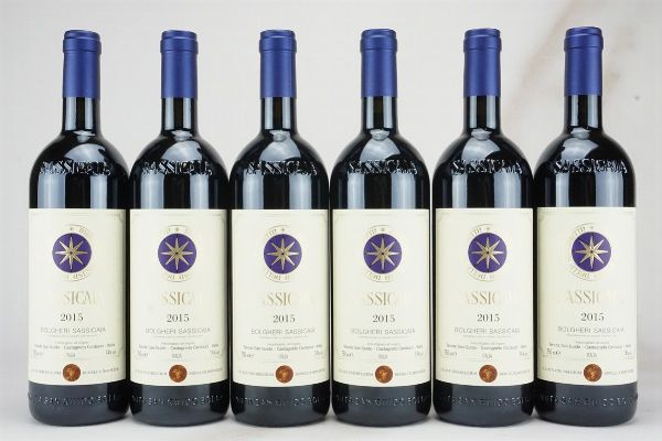 Sassicaia Tenuta San Guido 2015  - Asta L'Armonia del Tempo | Vini pregiati e da collezione - Associazione Nazionale - Case d'Asta italiane
