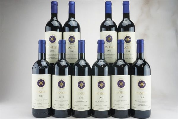 Sassicaia Tenuta San Guido  - Asta L'Armonia del Tempo | Vini pregiati e da collezione - Associazione Nazionale - Case d'Asta italiane