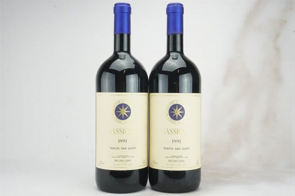 Sassicaia Tenuta San Guido 1991  - Asta L'Armonia del Tempo | Vini pregiati e da collezione - Associazione Nazionale - Case d'Asta italiane