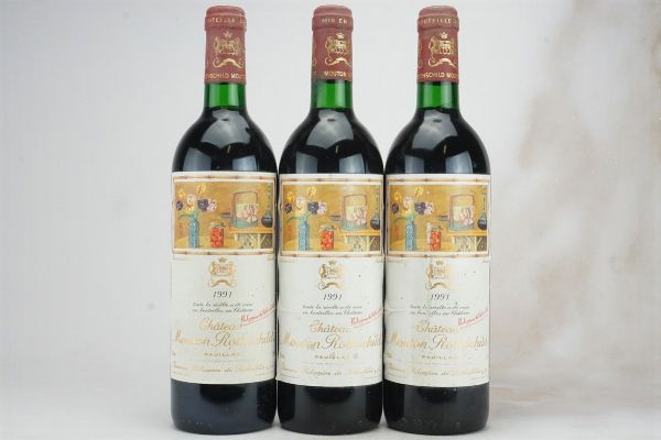 Château Mouton Rothschild 1991  - Asta L'Armonia del Tempo | Vini pregiati e da collezione - Associazione Nazionale - Case d'Asta italiane