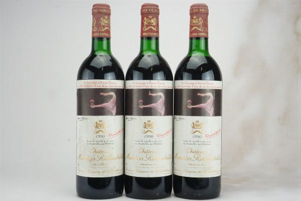 Château Mouton Rothschild 1990  - Asta L'Armonia del Tempo | Vini pregiati e da collezione - Associazione Nazionale - Case d'Asta italiane