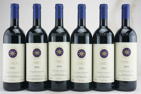 Sassicaia Tenuta San Guido 2016  - Asta L'Armonia del Tempo | Vini pregiati e da collezione - Associazione Nazionale - Case d'Asta italiane